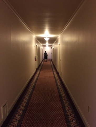 Arline in hallway